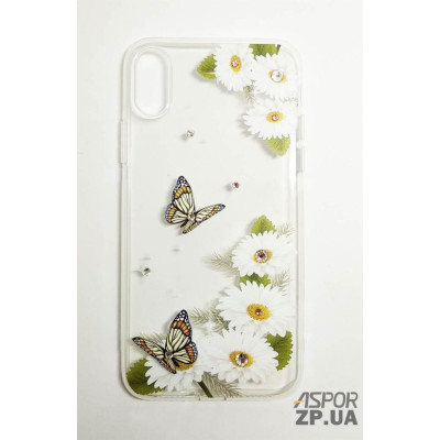 Накладка OuCase for Aspor Swarowski для iPhone X/XS- Ромашки Накладка OuCase for Aspor Swarowski для iPhone X/XS- Ромашки