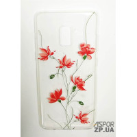 Накладка OuCase for Aspor Swarowski для Samsung A8 Plus/A730- Квіти червоні Накладка OuCase for Aspor Swarowski для Samsung A8 Plus/A730- Квіти червоні