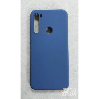 Накладка (з мікрофіброю) Aspor Silicone Full для Xiaomi Redmi Note 8- синій Накладка (з мікрофіброю) Aspor Silicone Full для Xiaomi Redmi Note 8- синій