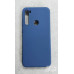 Накладка (з мікрофіброю) Aspor Silicone Full для Xiaomi Redmi Note 8- синій