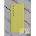 Накладка (з мікрофіброю) Aspor Silicone Full для Xiaomi Mi 10/Mi 10 Pro- жовтий