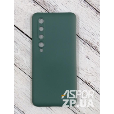 Накладка (з мікрофіброю) Aspor Silicone Full для Xiaomi Mi 10/Mi 10 Pro- зелений Накладка (з мікрофіброю) Aspor Silicone Full для Xiaomi Mi 10/Mi 10 Pro- зелений