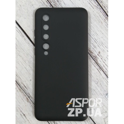 Накладка (з мікрофіброю) Aspor Silicone Full для Xiaomi Mi 10/Mi 10 Pro- чорний Накладка (з мікрофіброю) Aspor Silicone Full для Xiaomi Mi 10/Mi 10 Pro- чорний