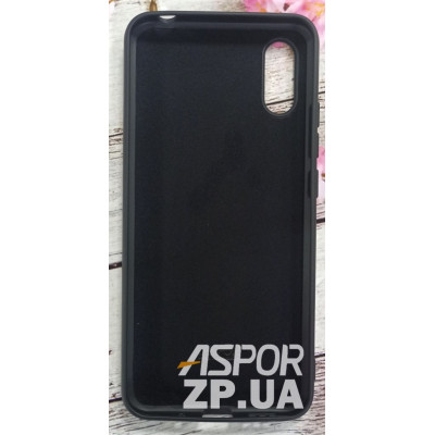 Накладка (з мікрофіброю) Aspor Silicone Full для Xiaomi Mi 10/Mi 10 Pro- чорний