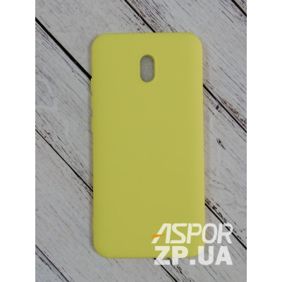 Накладка (з мікрофіброю) Aspor Silicone Full для Xiaomi Redmi 8A- жовтий Накладка (з мікрофіброю) Aspor Silicone Full для Xiaomi Redmi 8A- жовтий
