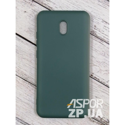 Накладка (з мікрофіброю) Aspor Silicone Full для Xiaomi Redmi 8A- зелений Накладка (з мікрофіброю) Aspor Silicone Full для Xiaomi Redmi 8A- зелений