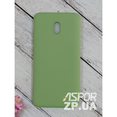 Накладка (з мікрофіброю) Aspor Silicone Full для Xiaomi Redmi 8A- салатовий Накладка (з мікрофіброю) Aspor Silicone Full для Xiaomi Redmi 8A- салатовий