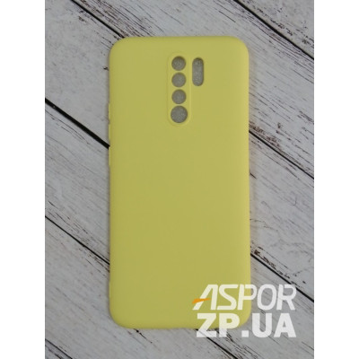 Накладка (з мікрофіброю) Aspor Silicone Full для Xiaomi Redmi 9- жовтий Накладка (з мікрофіброю) Aspor Silicone Full для Xiaomi Redmi 9- жовтий