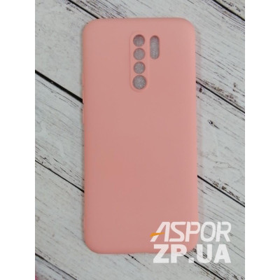 Накладка (з мікрофіброю) Aspor Silicone Full для Xiaomi Redmi 9- рожевий Накладка (з мікрофіброю) Aspor Silicone Full для Xiaomi Redmi 9- рожевий