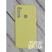 Накладка (з мікрофіброю) Aspor Silicone Full для Xiaomi Redmi Note 8- жовтий