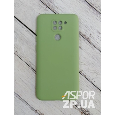 Накладка (з мікрофіброю) Aspor Silicone Full для Xiaomi Redmi Note 9- салатовий Накладка (з мікрофіброю) Aspor Silicone Full для Xiaomi Redmi Note 9- салатовий