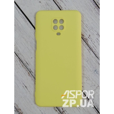 Накладка (з мікрофіброю) Aspor Silicone Full для Xiaomi Redmi Note 9S/Note 9 Pro- жовтий Накладка (з мікрофіброю) Aspor Silicone Full для Xiaomi Redmi Note 9S/Note 9 Pro- жовтий