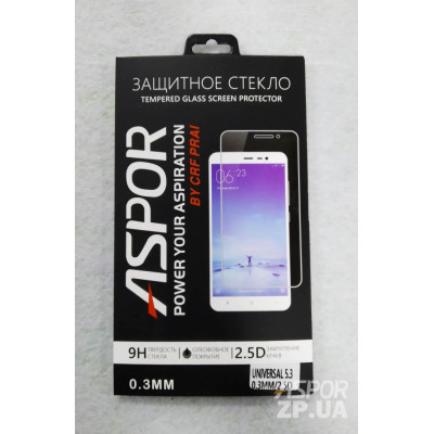 Скло захисне гартоване прозоре універсальне Aspor 5.3`