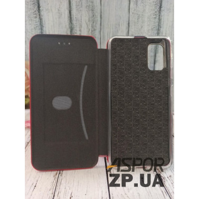 Чохол-книжка Premium Leather Case для Samsung A41/A415 в тех. упаковці- червоний