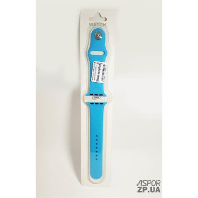 Ремінець Soft Touch для Apple Watch 38/40/41/42mm(ser.10)- блакитний Ремінець Soft Touch для Apple Watch 38/40/41/42mm(ser.10)- блакитний