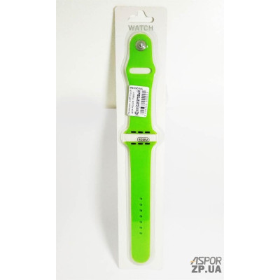 Ремінець Soft Touch для Apple Watch 42(ser.1-3)/44/45/46/49mm- салатовий Ремінець Soft Touch для Apple Watch 42(ser.1-3)/44/45/46/49mm- салатовий