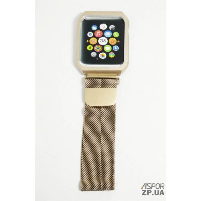 Ремінець металевий з корпусом (оригінальний) для Apple Watch 2/3/4 (38мм)- золотий Ремінець металевий з корпусом (оригінальний) для Apple Watch 2/3/4 (38мм)- золотий