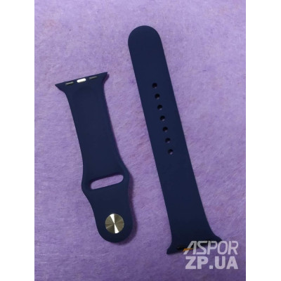 Ремінець Soft Touch для Apple Watch 38/40/41/42mm(ser.10)- темно-синій Ремінець Soft Touch для Apple Watch 38/40/41/42mm(ser.10)- темно-синій