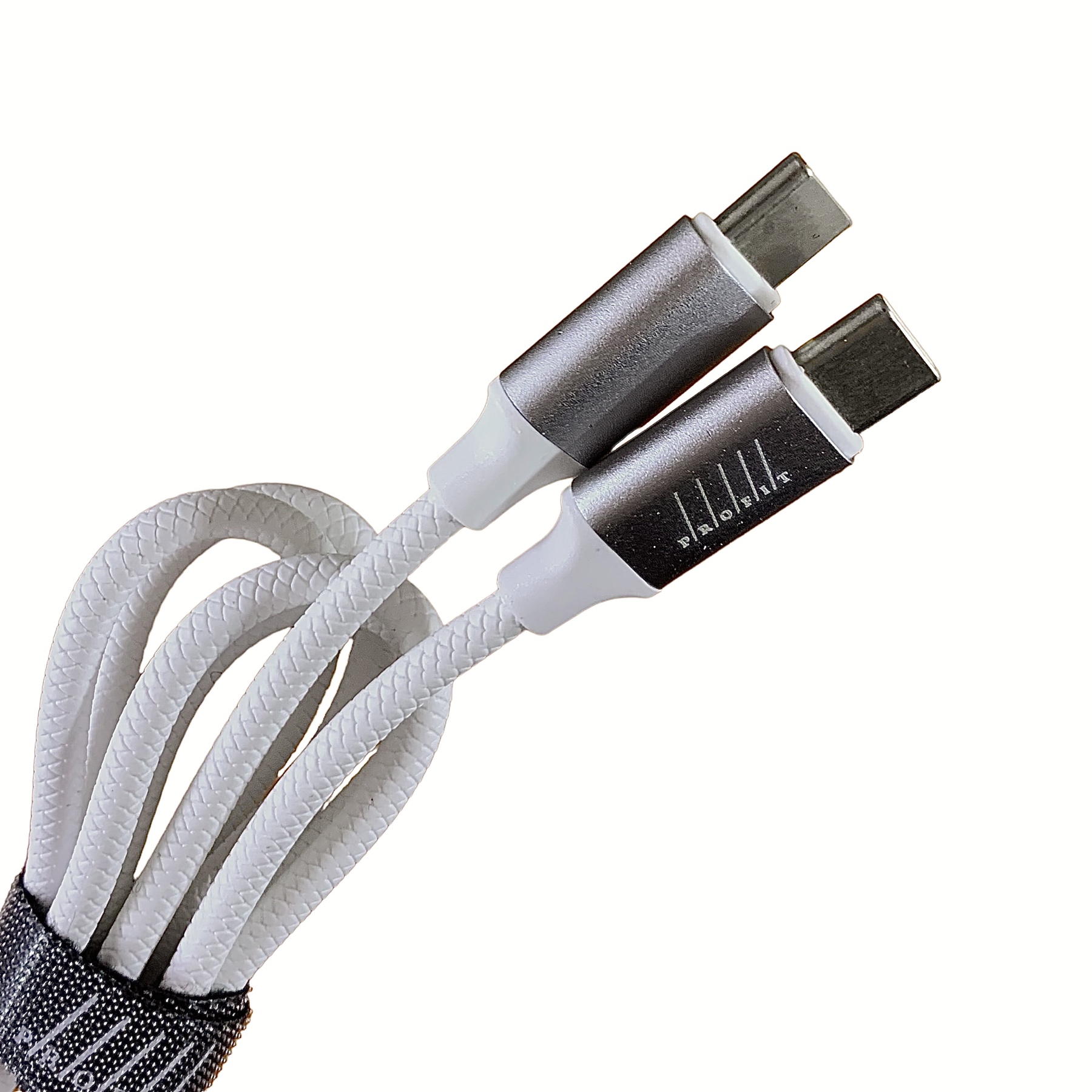 USB-C кабель Profit QY-42 Type-C to Type-C 1m- білий