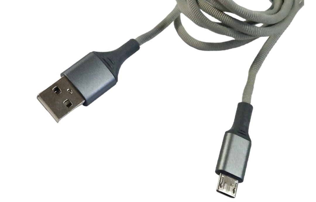 USB кабель Aspor AC-11 Micro 2.4A/1.2м- сірий