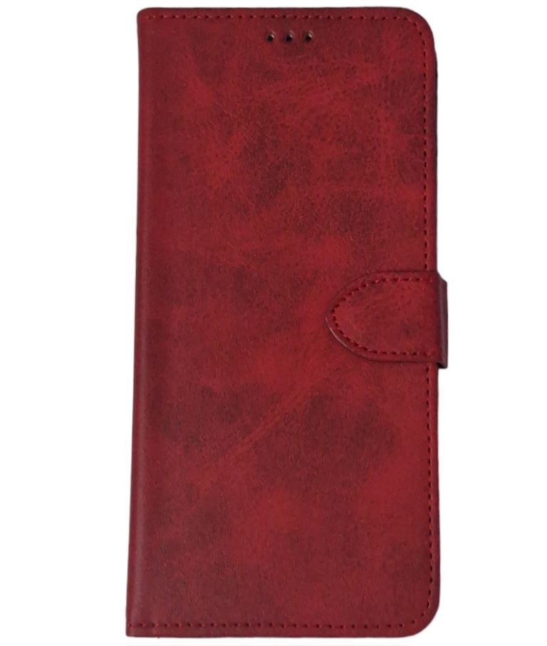 Чохол-книжка Leather Folio New для Xiaomi Redmi Note 11 4G / Note 11S (магнітна застібка)- червоний