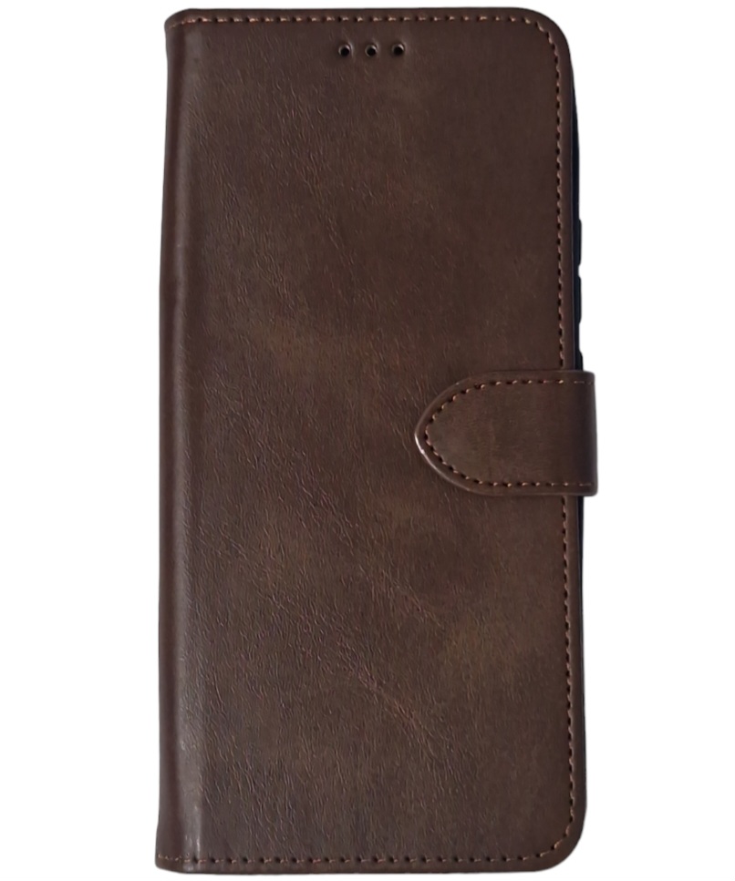 Чохол-книжка Leather Folio New для Xiaomi Redmi Note 11 Pro 4G / 5G / Redmi Note 12 Pro 4G / Note 11E Pro (магнітна застібка)- коричневий