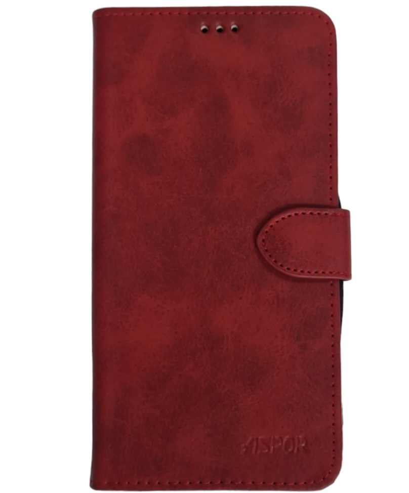 Чохол-книжка Leather Folio New для Samsung A25 (магнітна застібка)- червоний