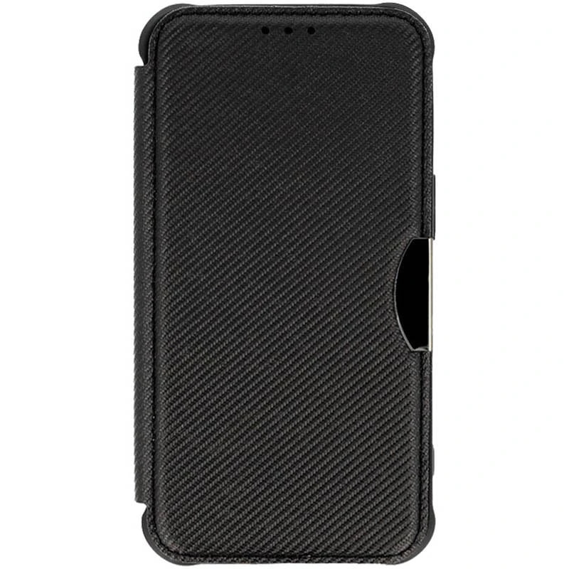 Чохол-книжка GETMAN Razor Carbon шкіряний для Samsung A35- чорний
