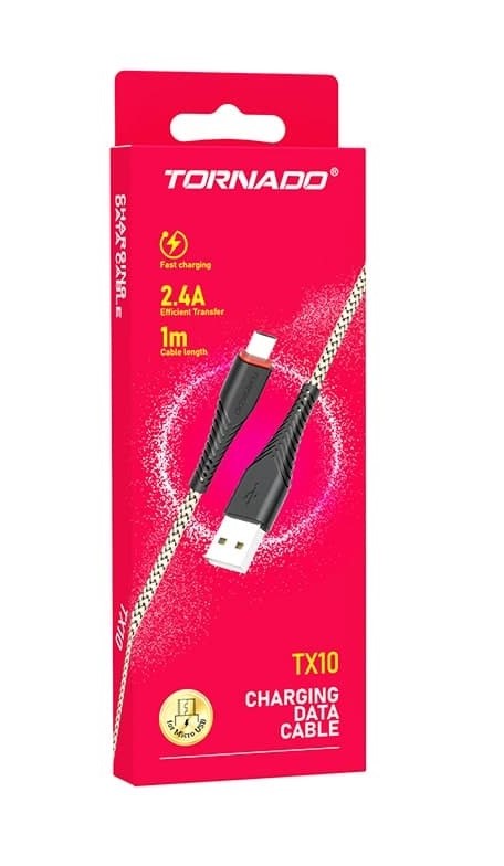 USB кабель Tornado TX10 Micro (2,4A/1м)- золотий