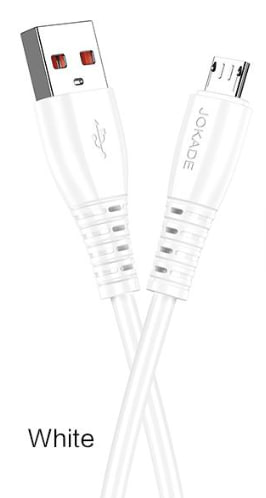USB кабель Jokade JA043 TIANJIAN smart charging Micro USB 5A/1м- білий