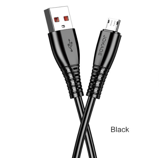 USB кабель Jokade JA043 TIANJIAN smart charging Micro USB 5A/1м- чорний