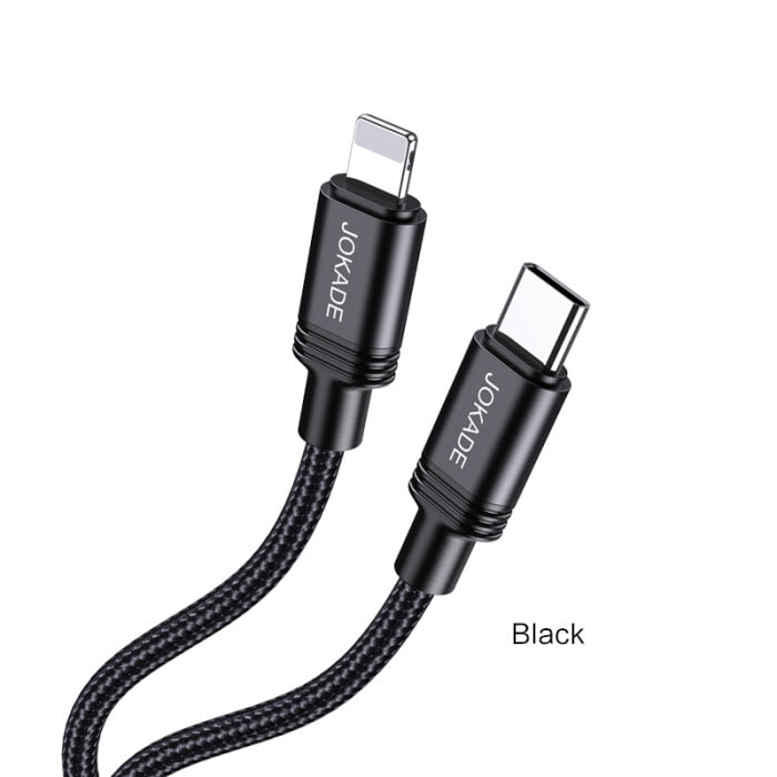 USB-C кабель Jokade JA034 QIANFAN Type-C to Lightning PD30W- чорний