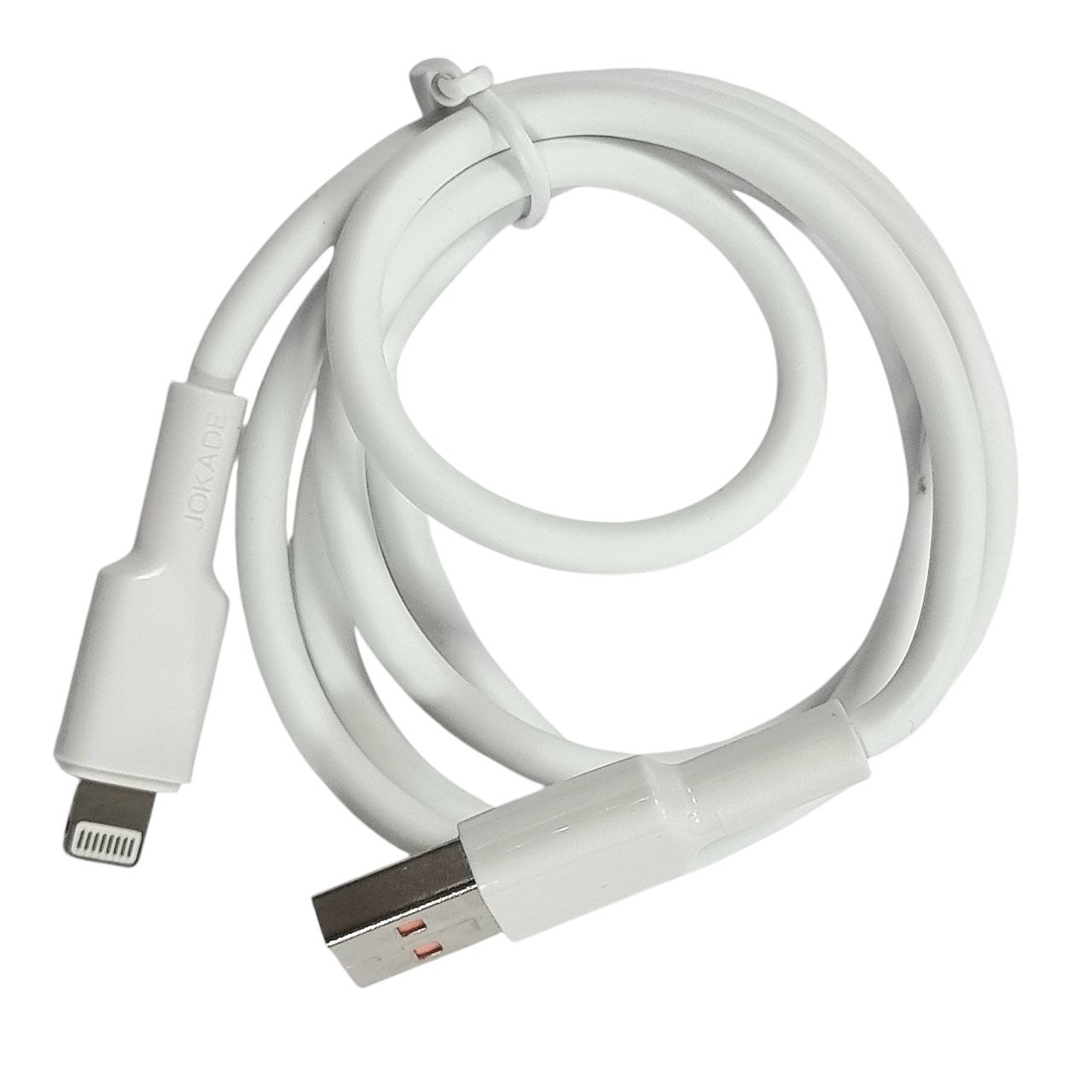USB кабель Jokade JA028 Lightning Silicone 3A Fast charging- білий