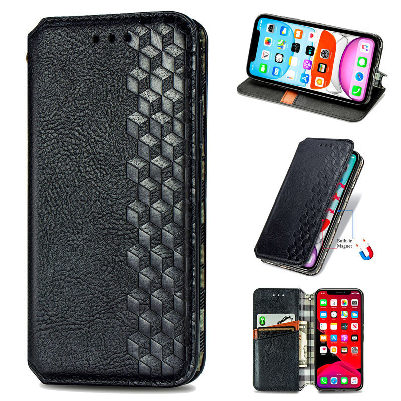 Чохол-книжка GETMAN Cubic для Samsung S24 FE- чорний