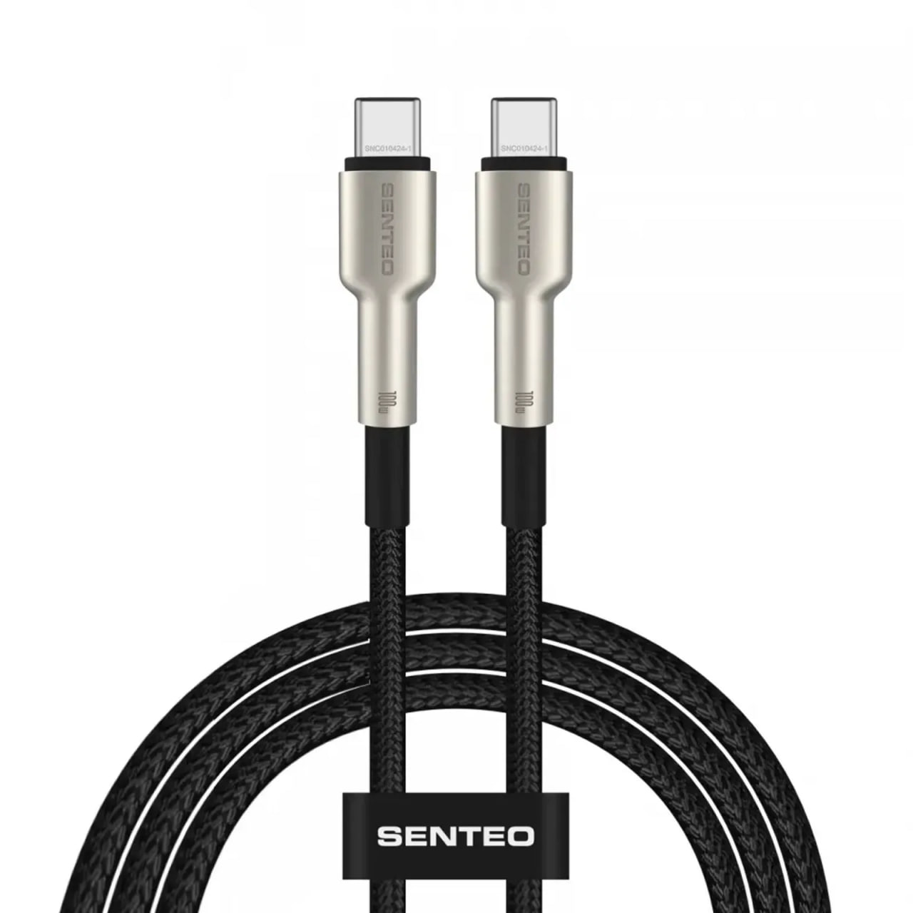 USB-C кабель Senteo SM-03 Iron Series 100W Type-C to Type-C 1м- чорний