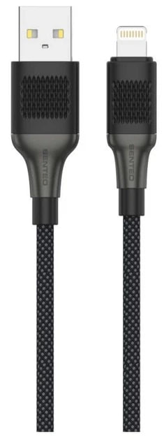 USB кабель Senteo SM-04 Eplosid series 2.4A Lightning 1м- чорний