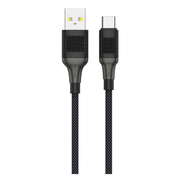 USB кабель Senteo SM-04 Eplosid series 3A Type-C 1м- чорний