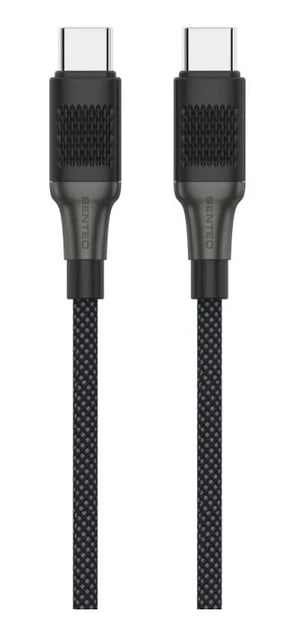 USB-C кабель Senteo SM-04 Eplosid series 60W Type-C to Type-C 1м- чорний
