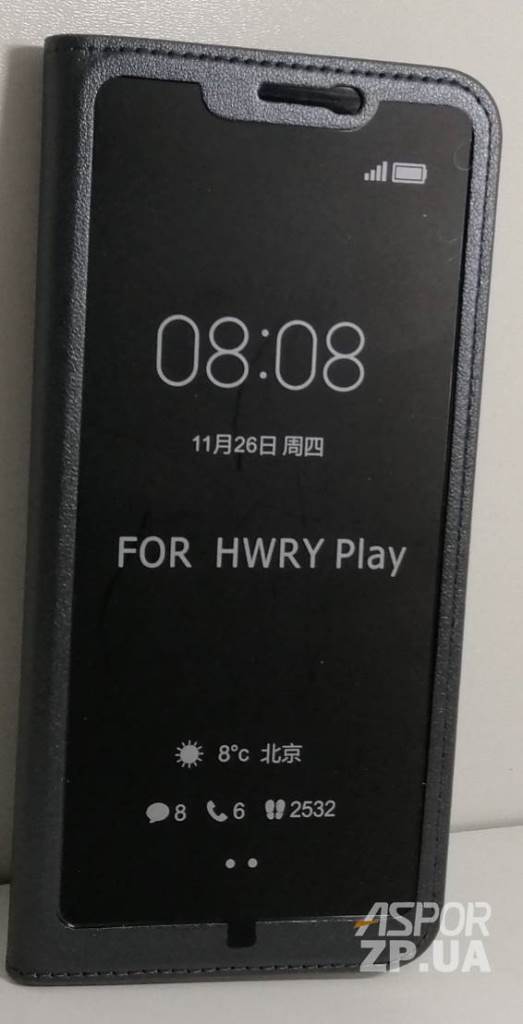Чохол-книжка Slim open case для Huawei Honor Play- сірий