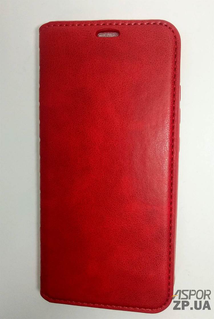 Чохол-книжка Leather Folio для Xiaomi Redmi 6- червоний