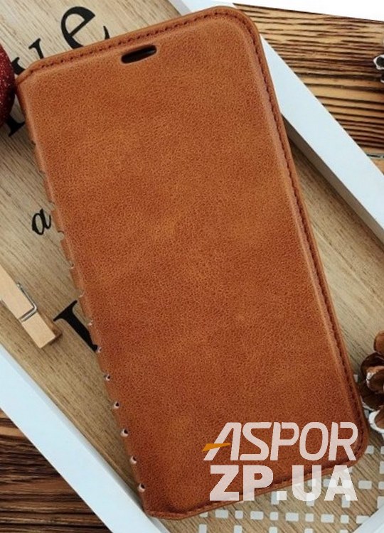 Чохол-книжка Leather Folio для Samsung M30/M305- коричневий