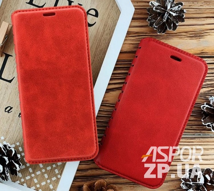 Чохол-книжка Leather Folio для Xiaomi Redmi GO- червоний