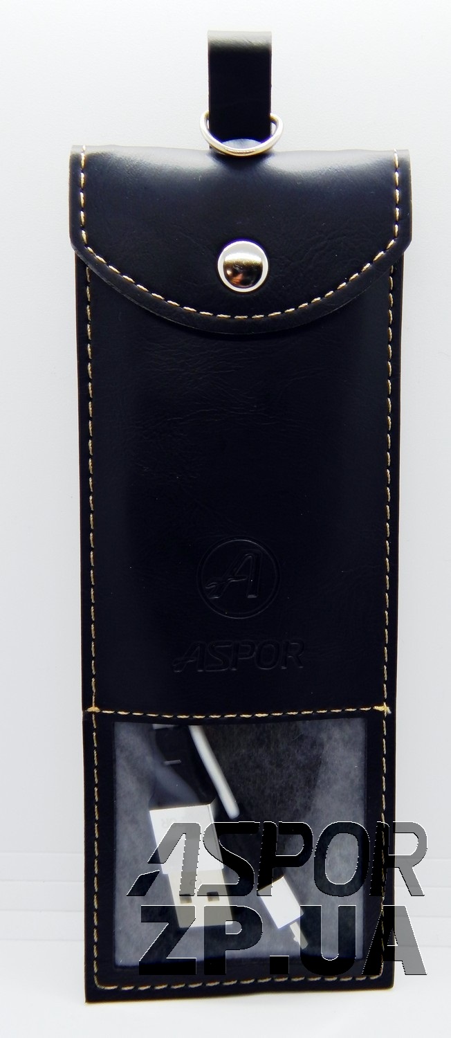 USB кабель Aspor A158 New Micro Плоский Silicon 2.4A/1.2м- графіт
