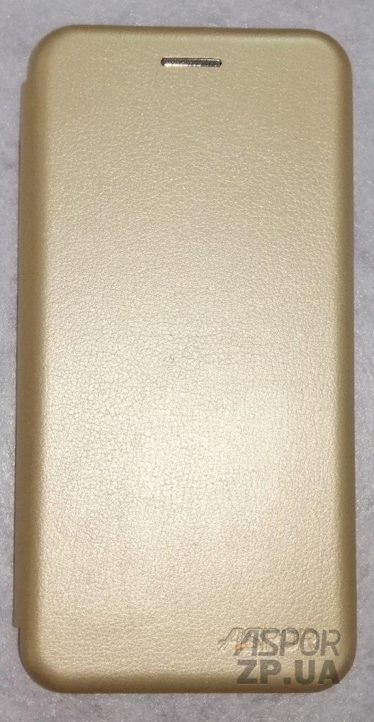 Чохол-книжка Aspor leather для Meizu M6s- золотий