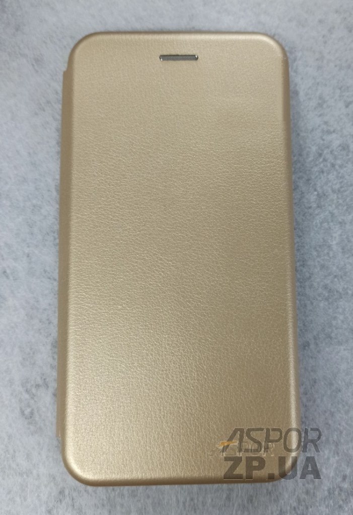 Чохол-книжка Aspor leather для Samsung A8 Plus 2018/A730- золотий