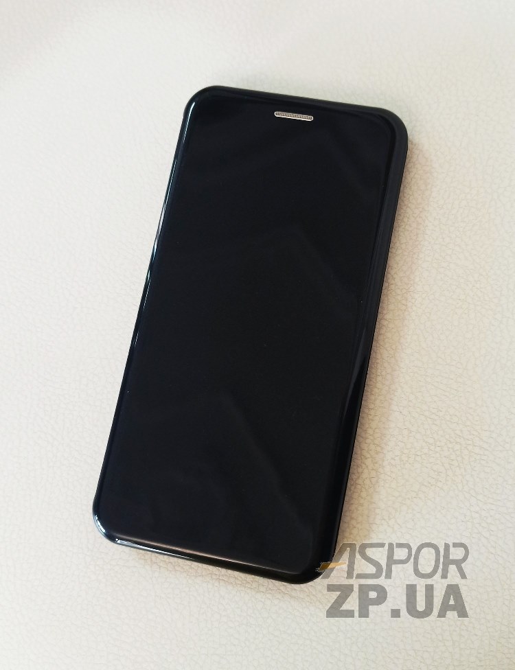 Чохол-книжка Aspor глянсовий пластик для Samsung S8 Plus- чорний