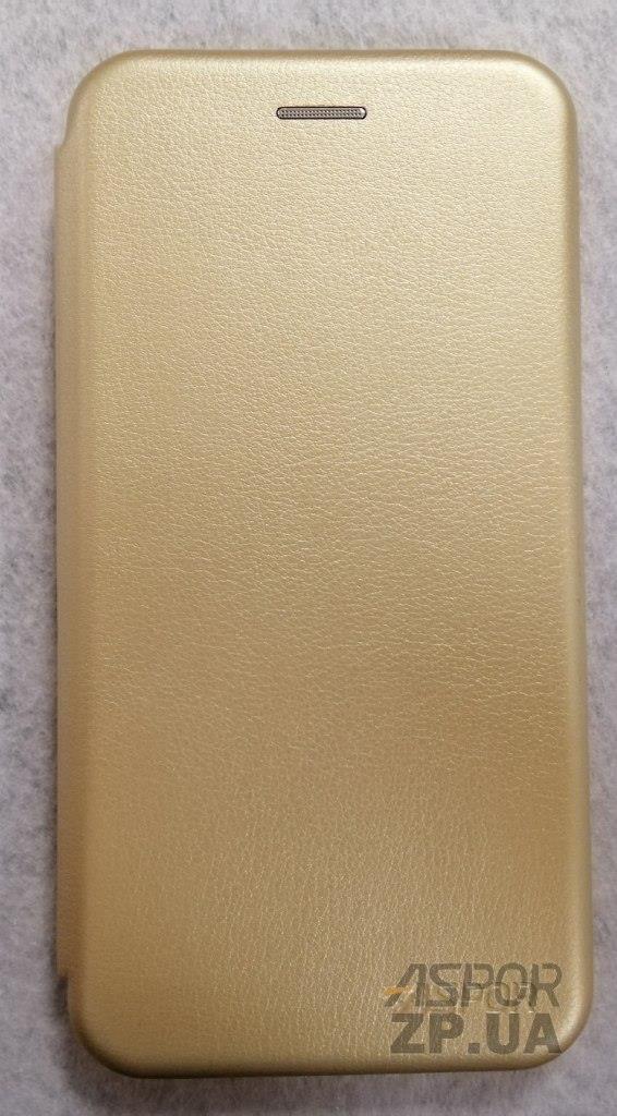 Чохол-книжка Aspor leather для Huawei Y7 2018/Y7 Prime 2018- золотий