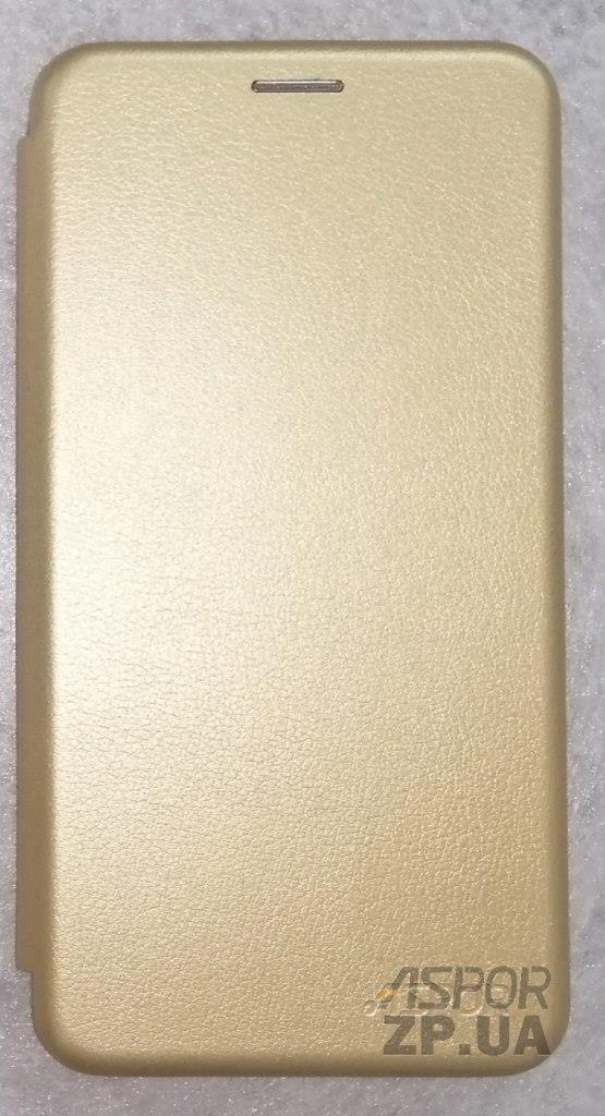 Чохол-книжка Aspor leather для Huawei Honor 7X- золотий