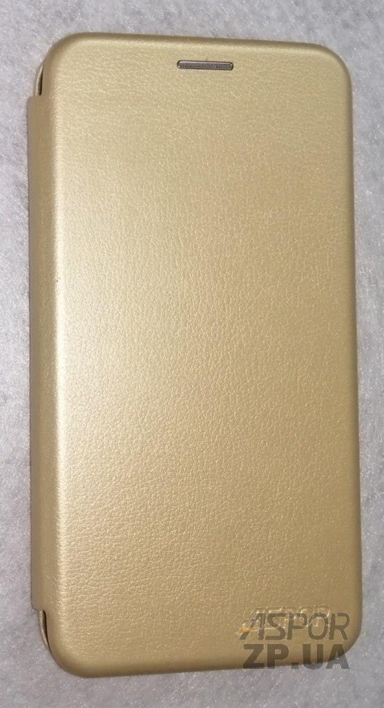 Чохол-книжка Aspor leather для Huawei Y3 2018- золотий