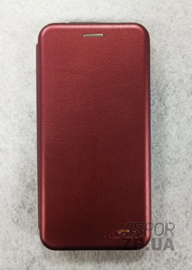 Чохол-книжка Aspor leather для Meizu M6s- бордовий